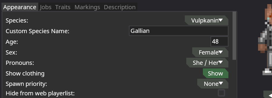 Custom Species Support